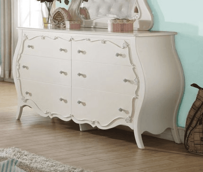 Edalene Pearl White Finish Dresser - 1st Choice Furniture Direct