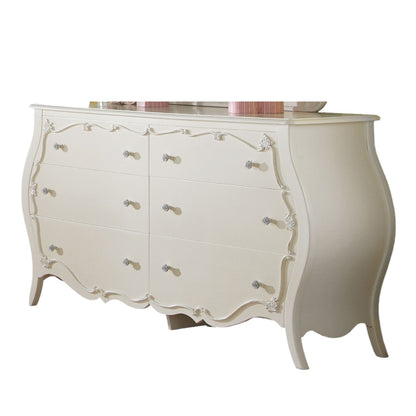 Edalene Pearl White Finish Dresser - 1st Choice Furniture Direct