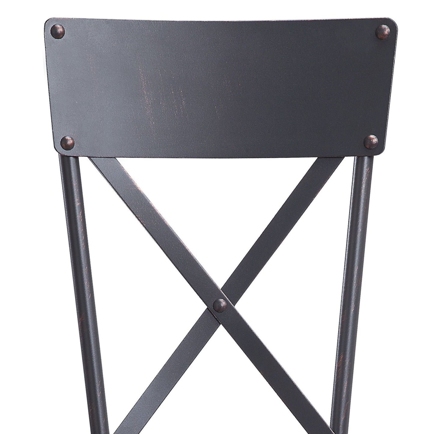 Edina Gray Fabric, Oak & Sandy Black Finish Side Chair (Set of 2) - 1st Choice Furniture Direct