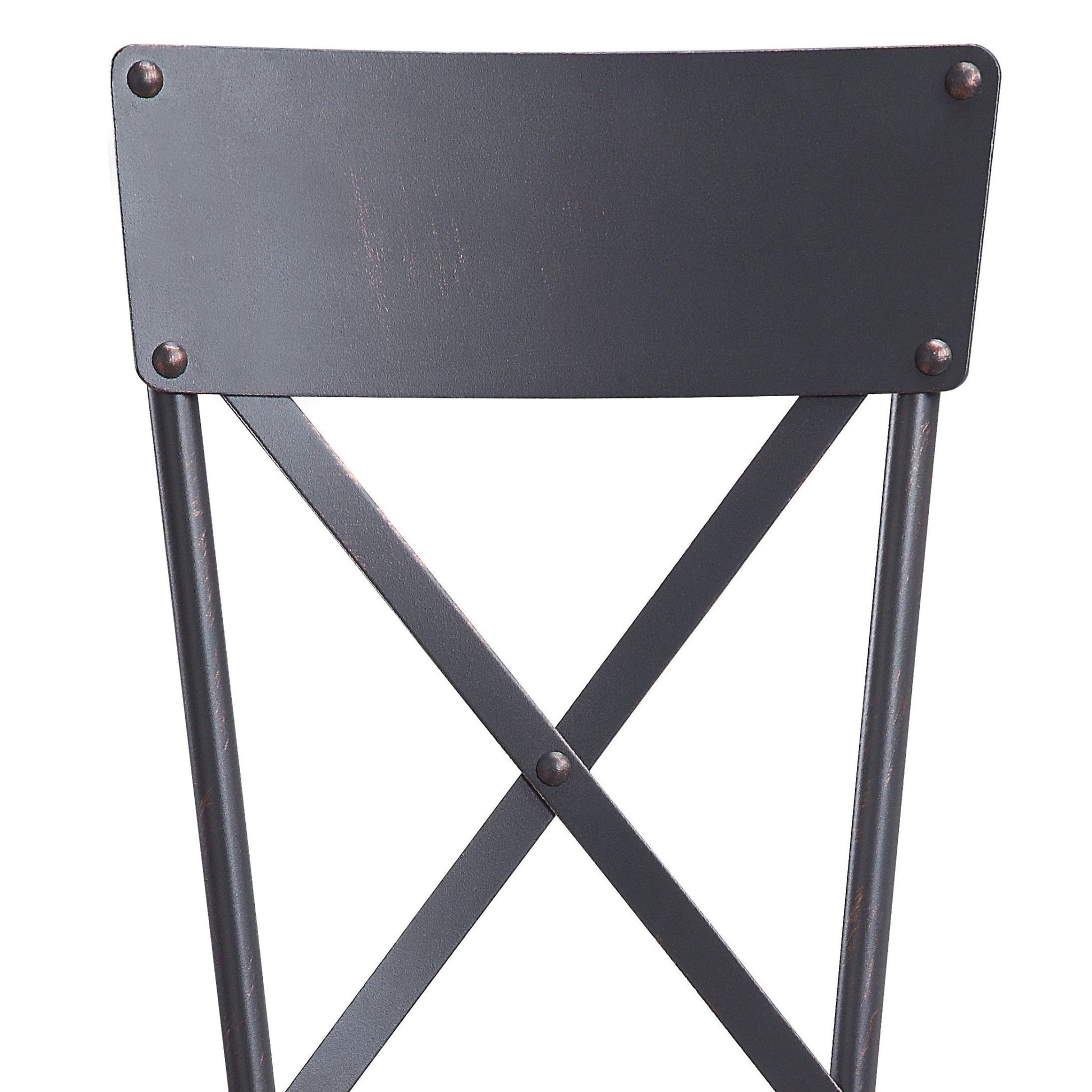 Edina Gray Fabric, Oak & Sandy Black Finish Side Chair (Set of 2) - 1st Choice Furniture Direct
