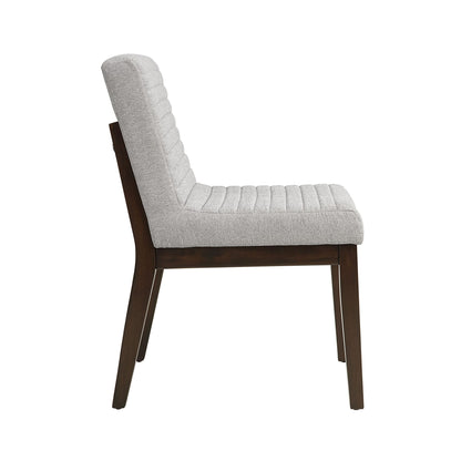 Edwyn Gray Linen Side Chair (Set of 2) - 1st Choice Furniture Direct