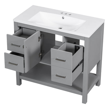 1st Choice Organizational 36" Bathroom Vanity Cabinet with Sink