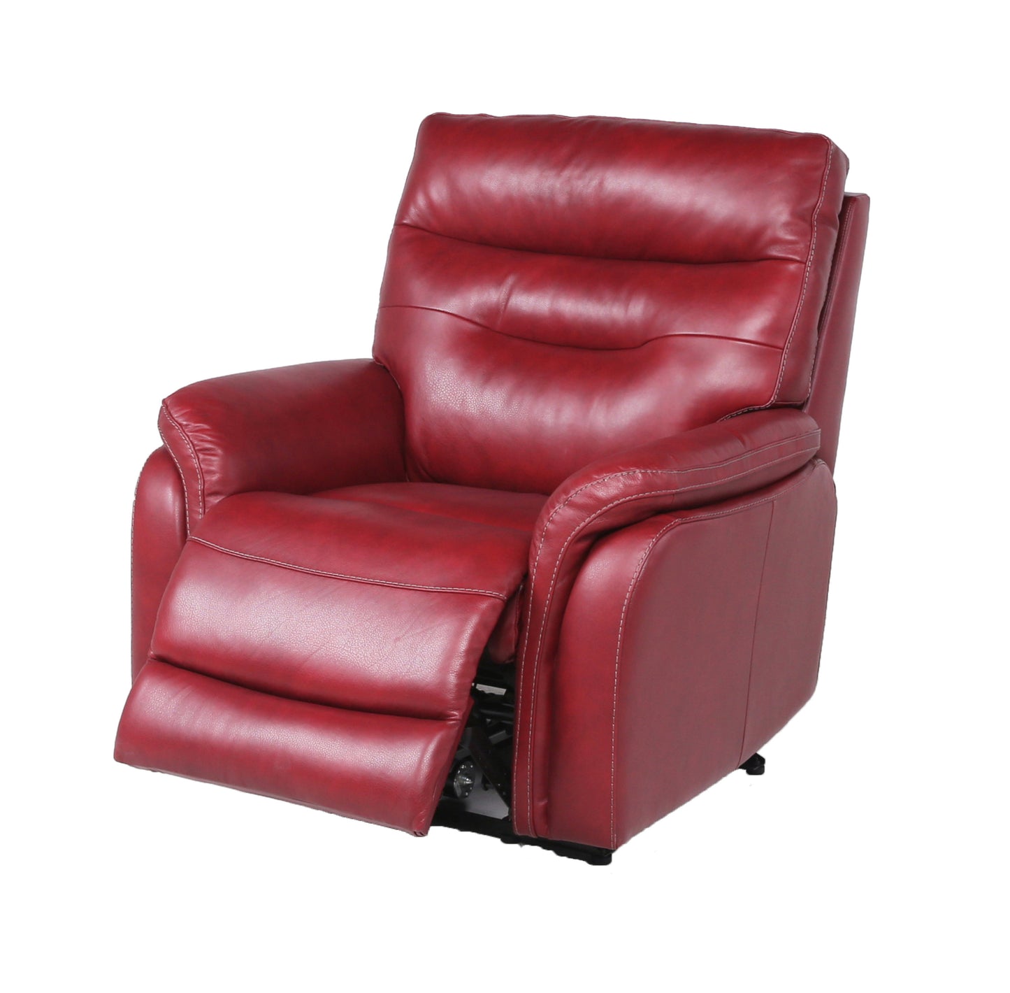 1st Choice Modern Leather Motion Recliner with Control Panel USB Charging