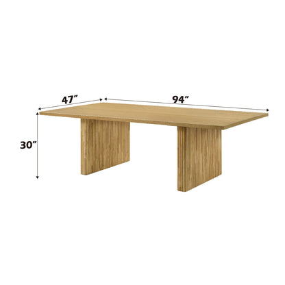 Einar Natural Finish Dining Table - 1st Choice Furniture Direct