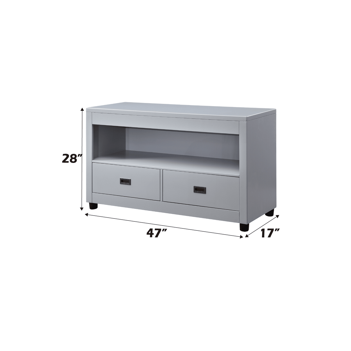 Eleanor Dove Gray Finish Sofa Table - 1st Choice Furniture Direct