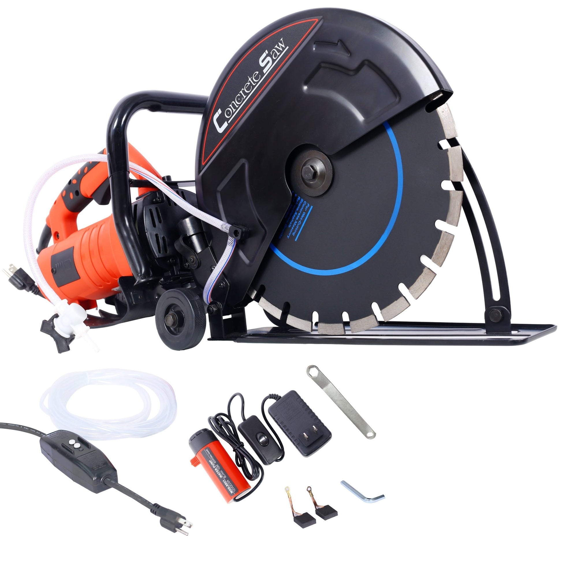 Electric 14' Cut Off Saw Wet/Dry Concrete Saw Cutter Guide Roller with Water Line Attachment - 1st Choice Furniture Direct