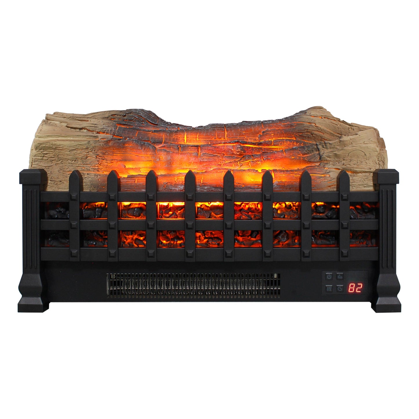Electric Fireplace Insert Heater with Remote & Realistic Flame Effect - 1st Choice Furniture Direct