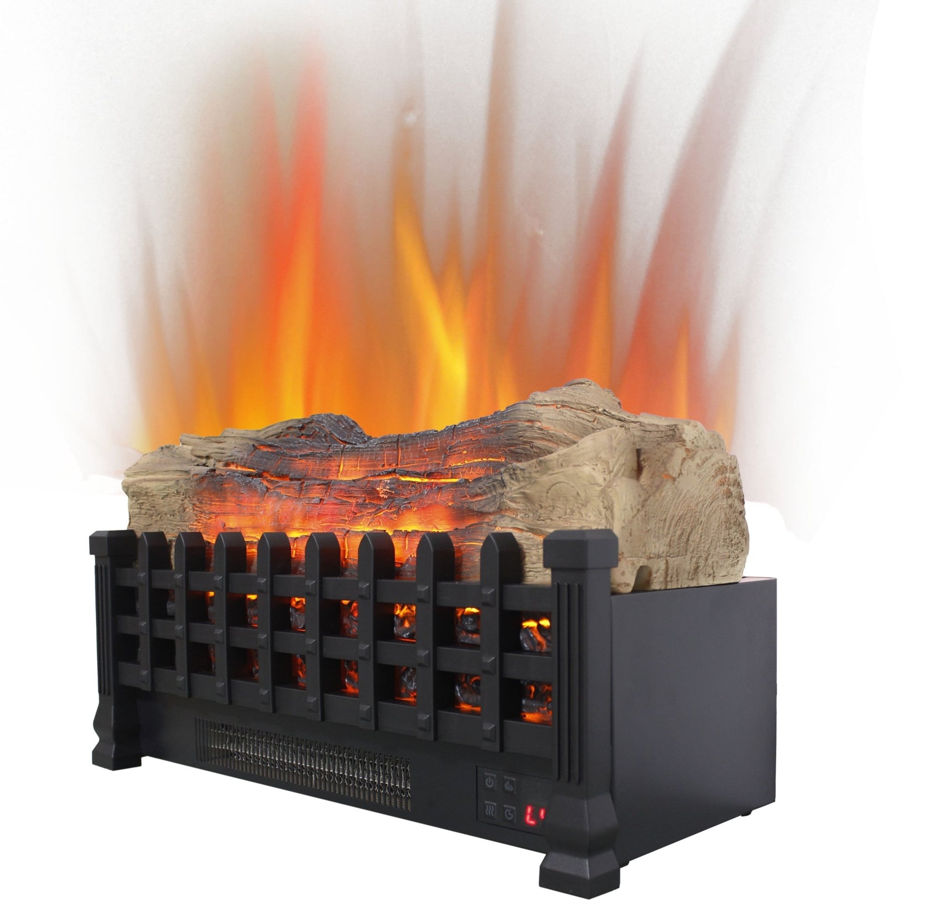 Electric Fireplace Insert Heater with Remote & Realistic Flame Effect - 1st Choice Furniture Direct