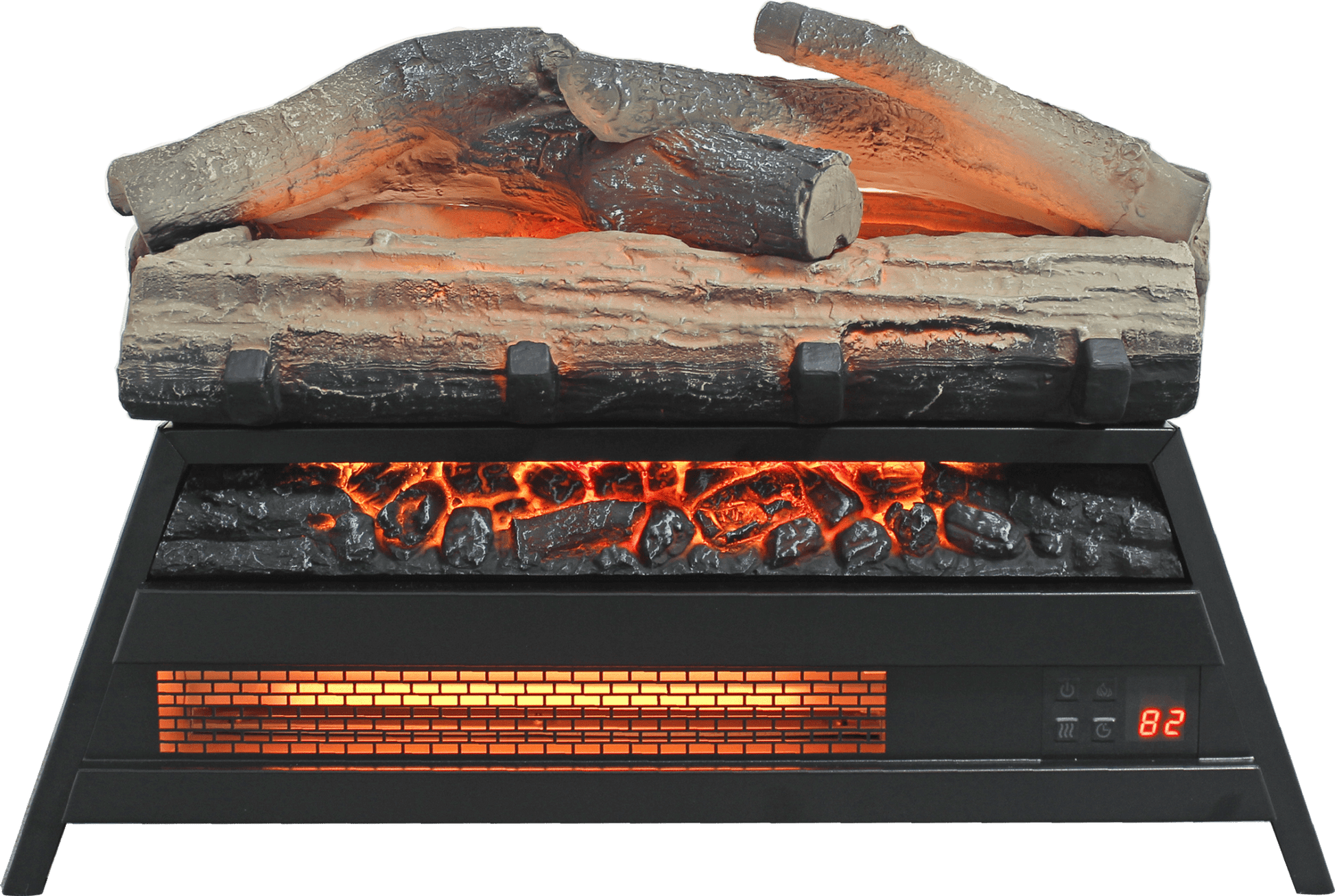 Electric Fireplace Insert Log Set with Infrared Quartz Heater & Remote - 1st Choice Furniture Direct