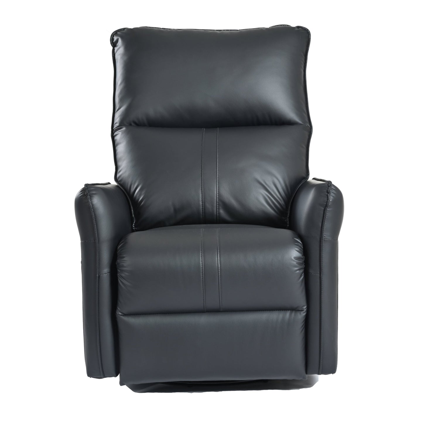 Elegant Black PU Power Swivel Rocker Recliner Chair for Adults with Electric Reclining and 270° Swivel Function - 1st Choice Furniture Direct