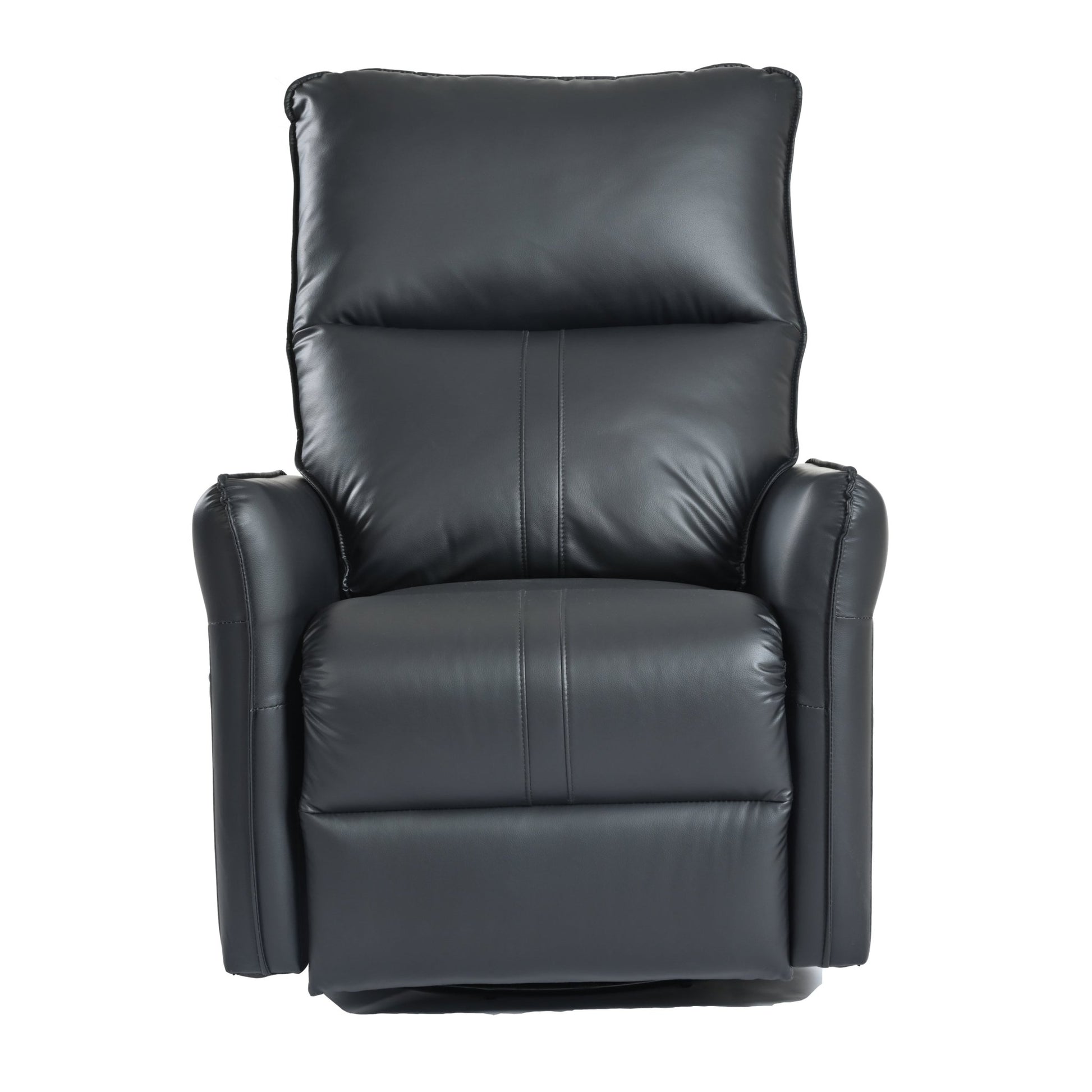 Elegant Black PU Power Swivel Rocker Recliner Chair for Adults with Electric Reclining and 270° Swivel Function - 1st Choice Furniture Direct