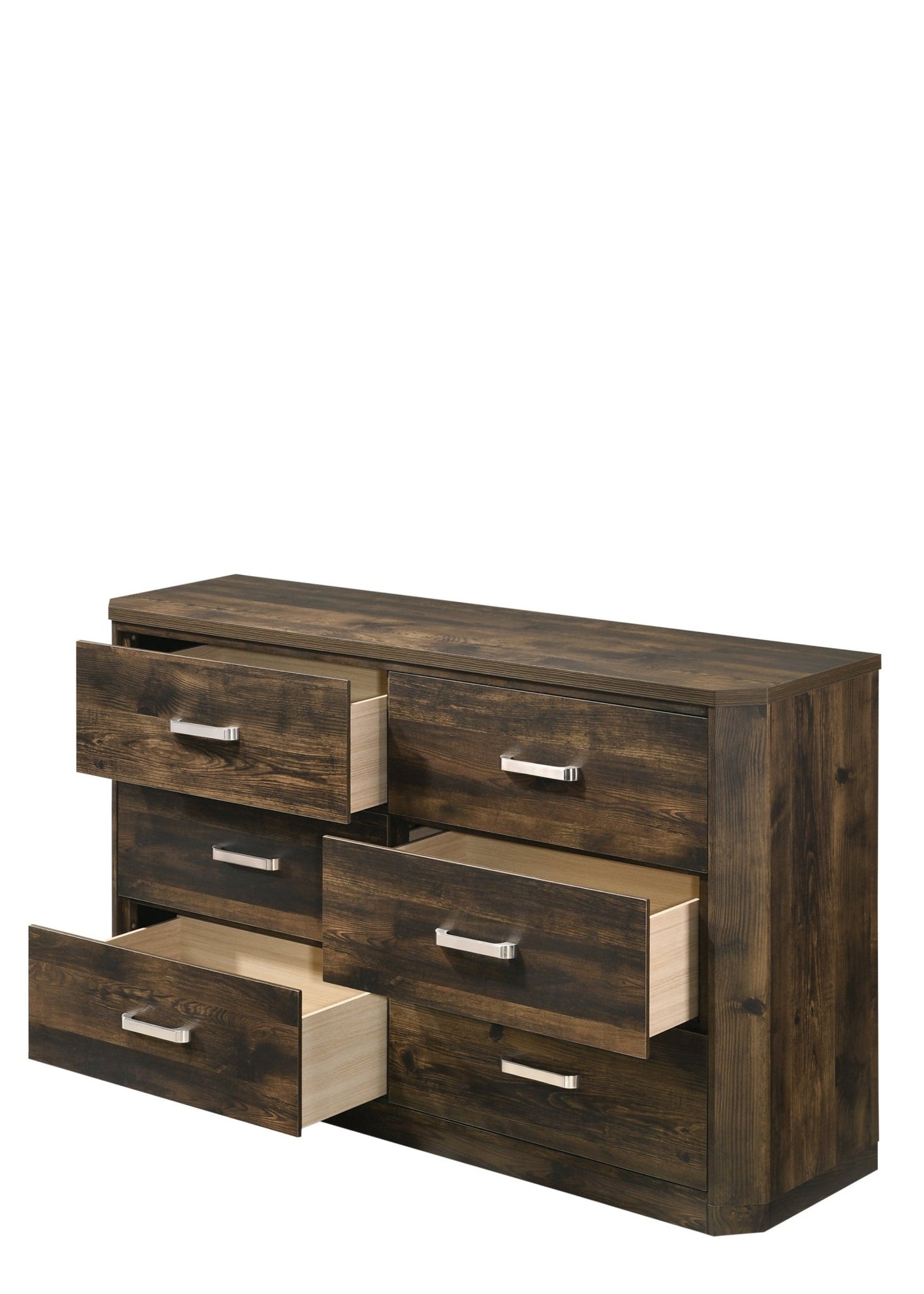 Elettra Rustic Walnut Finish Dresser - 1st Choice Furniture Direct