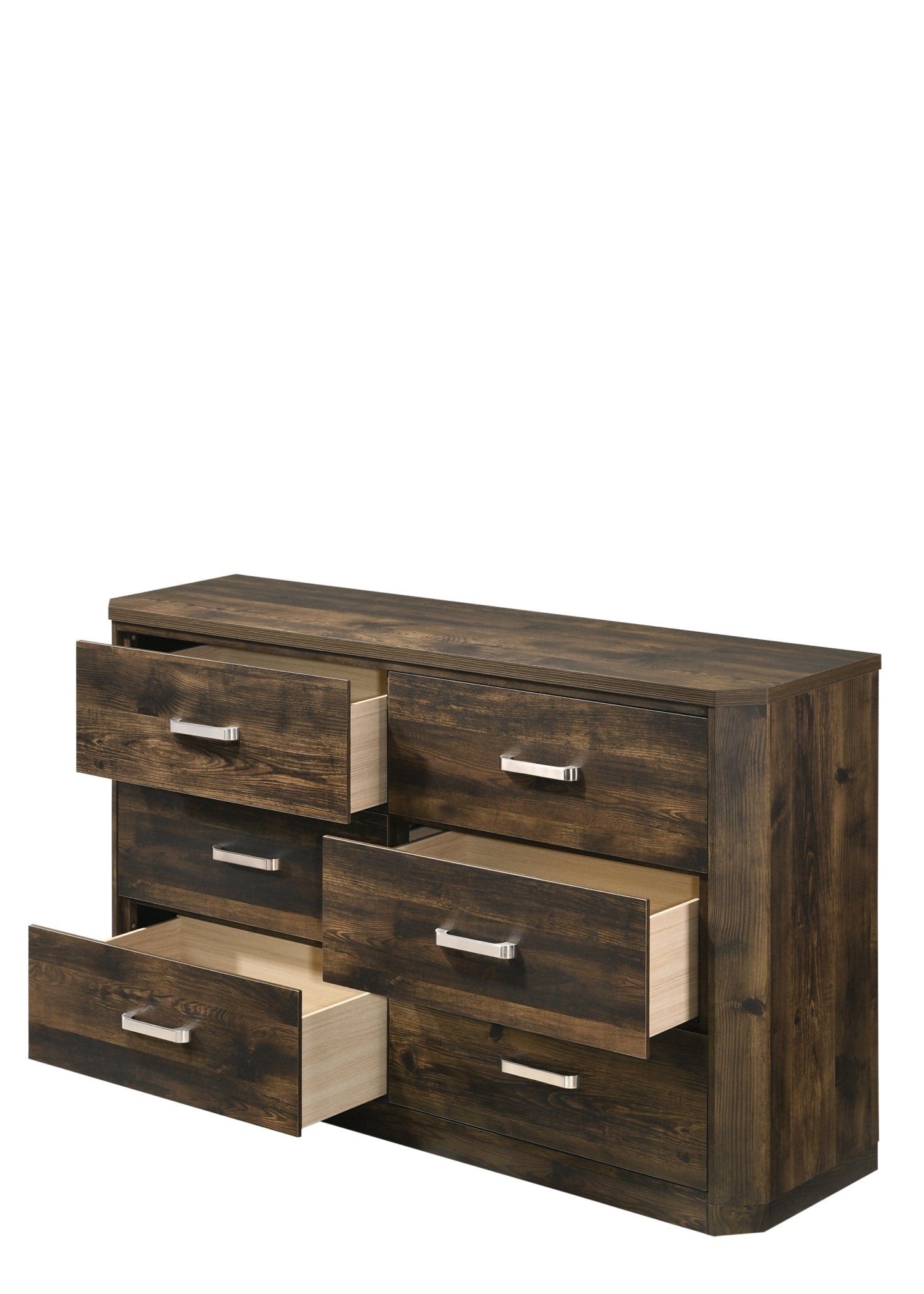 Elettra Rustic Walnut Finish Dresser - 1st Choice Furniture Direct