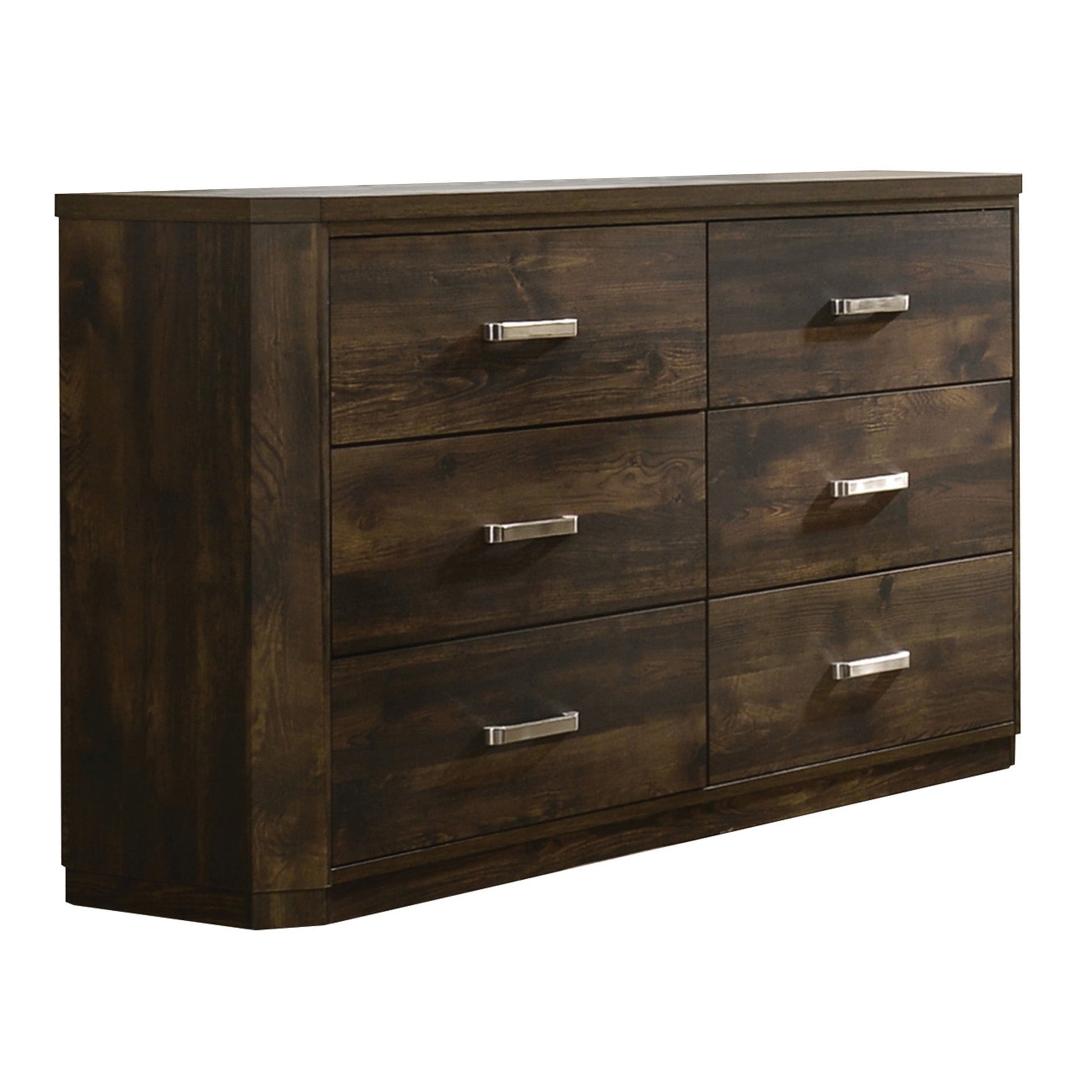 Elettra Rustic Walnut Finish Dresser - 1st Choice Furniture Direct