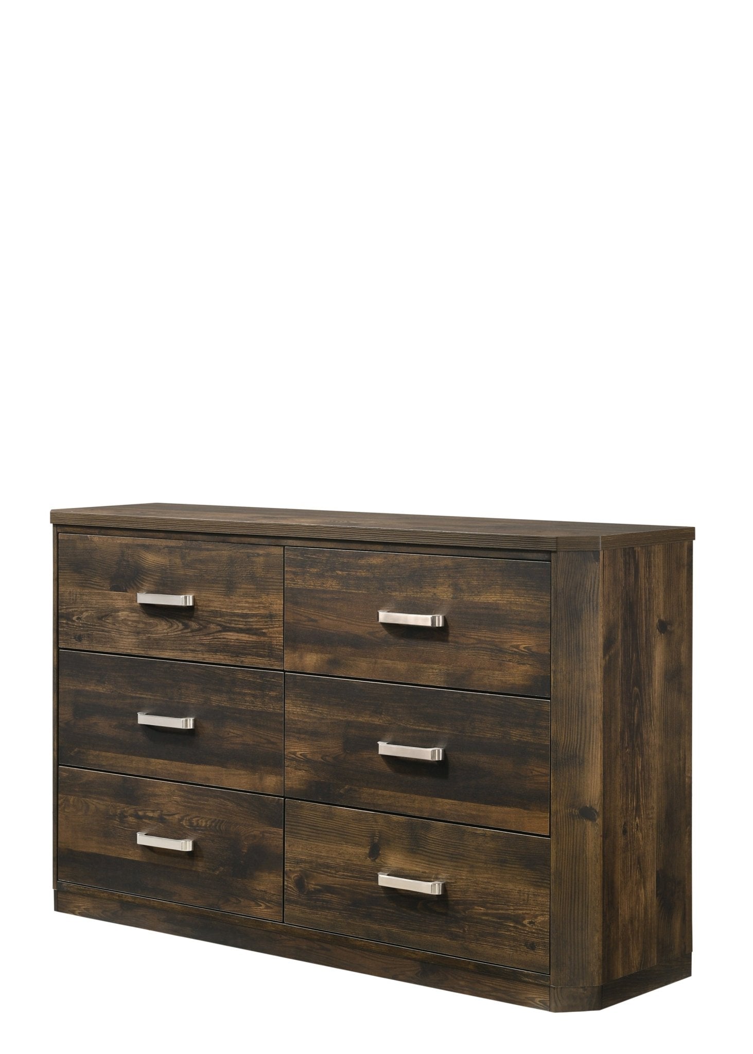 Elettra Rustic Walnut Finish Dresser - 1st Choice Furniture Direct