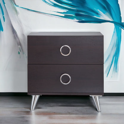 Elms Espresso Finish Accent Table - 1st Choice Furniture Direct