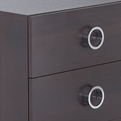 Elms Espresso Finish Accent Table - 1st Choice Furniture Direct