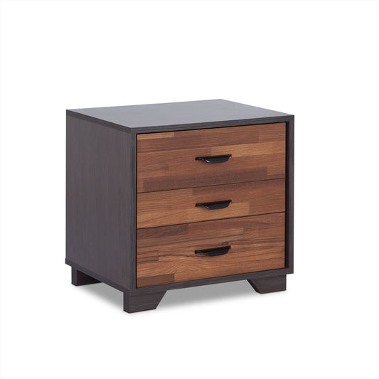 Eloy Walnut & Espresso Finish Accent Table - 1st Choice Furniture Direct