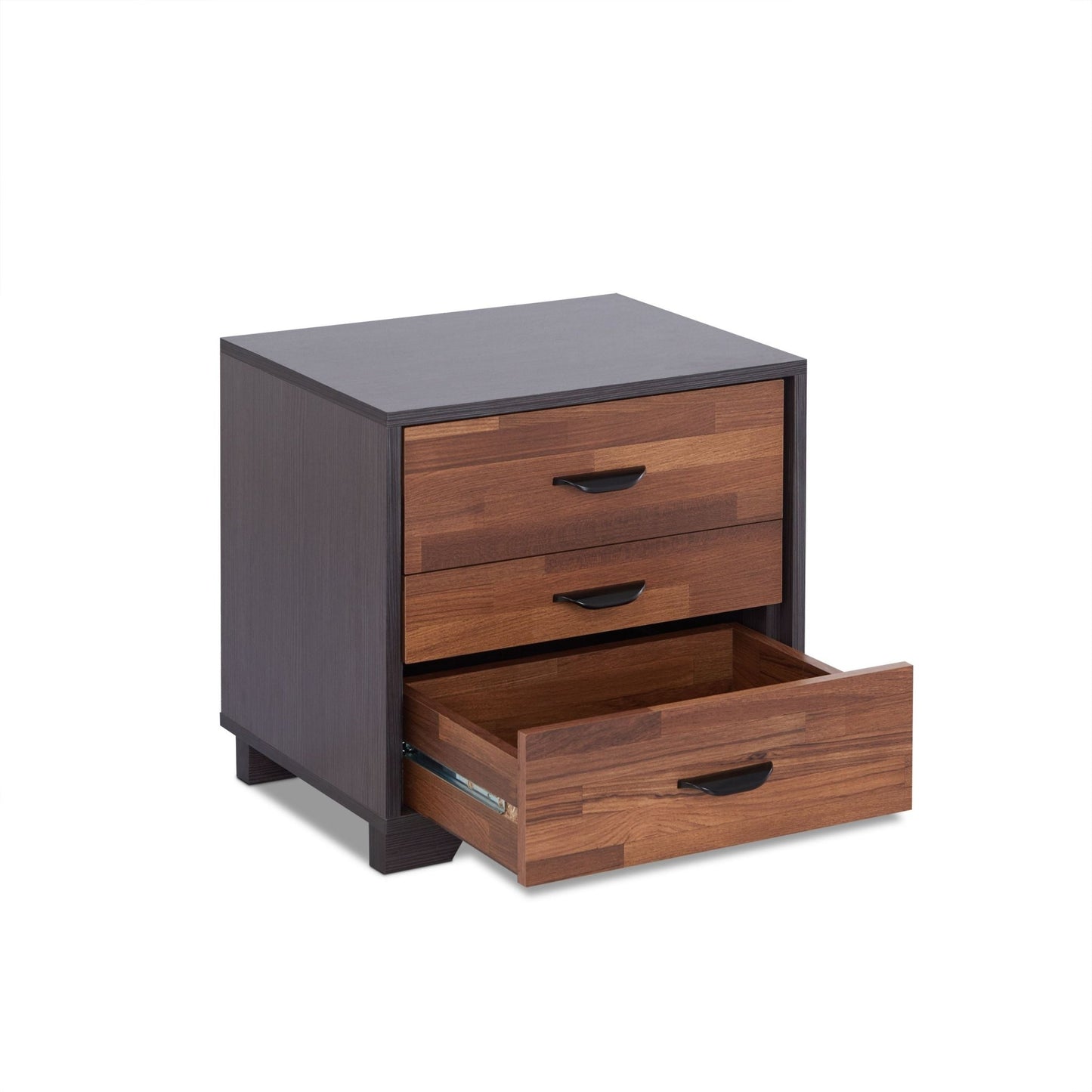 Eloy Walnut & Espresso Finish Accent Table - 1st Choice Furniture Direct