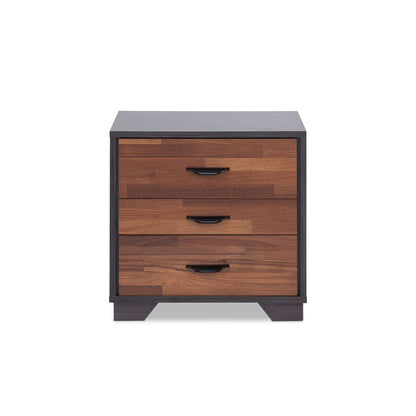 Eloy Walnut & Espresso Finish Accent Table - 1st Choice Furniture Direct