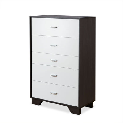 Eloy White & Espresso Finish Chest - 1st Choice Furniture Direct