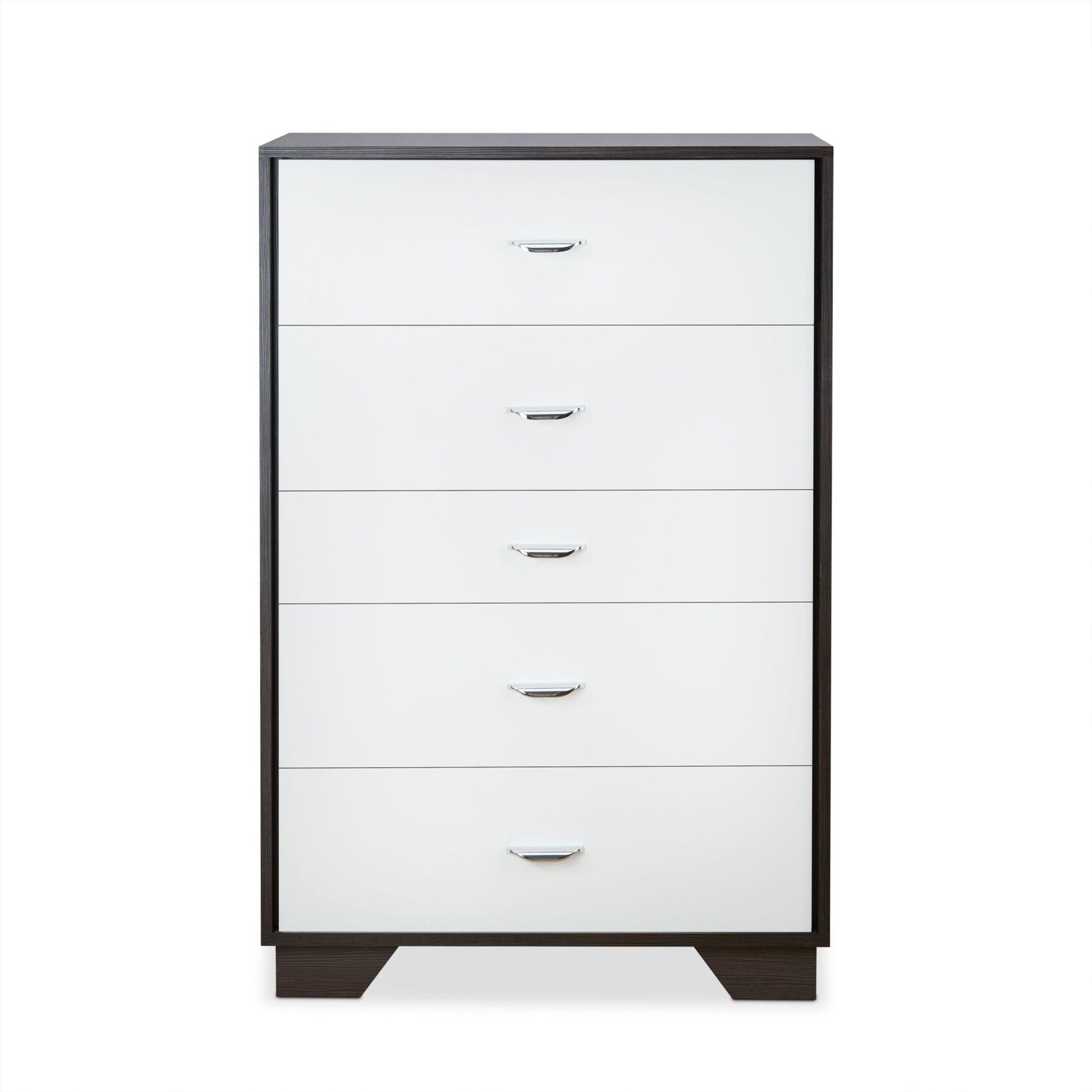 Eloy White & Espresso Finish Chest - 1st Choice Furniture Direct