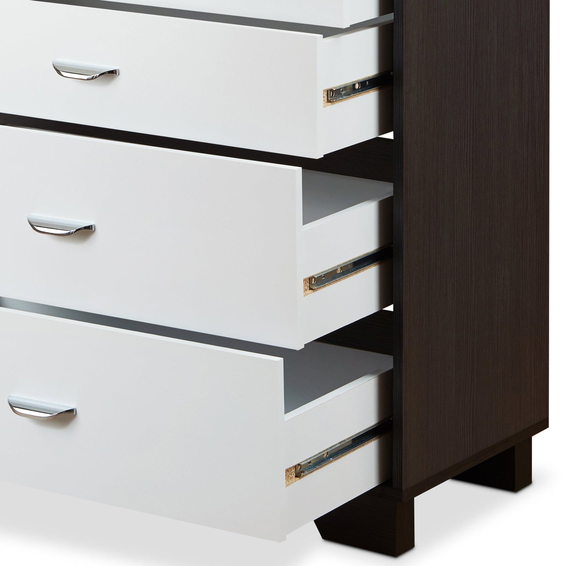 Eloy White & Espresso Finish Chest - 1st Choice Furniture Direct