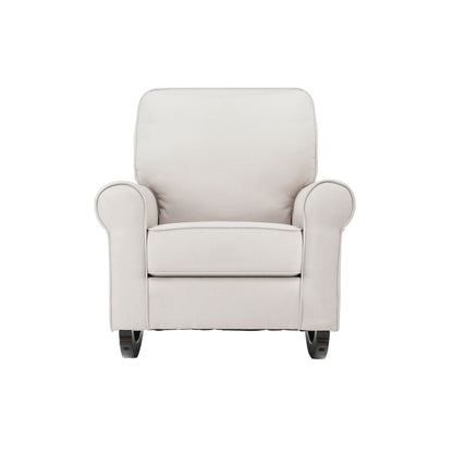 Elvin Beige Fabric Rocking Chair - 1st Choice Furniture Direct