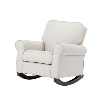 Elvin Beige Fabric Rocking Chair - 1st Choice Furniture Direct