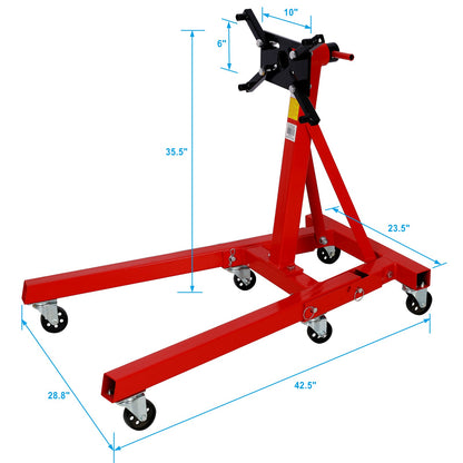 Engine stand,Vehicle Engine Block Stand,Folding stand,steel ratating head 2000lbs - 1st Choice Furniture Direct