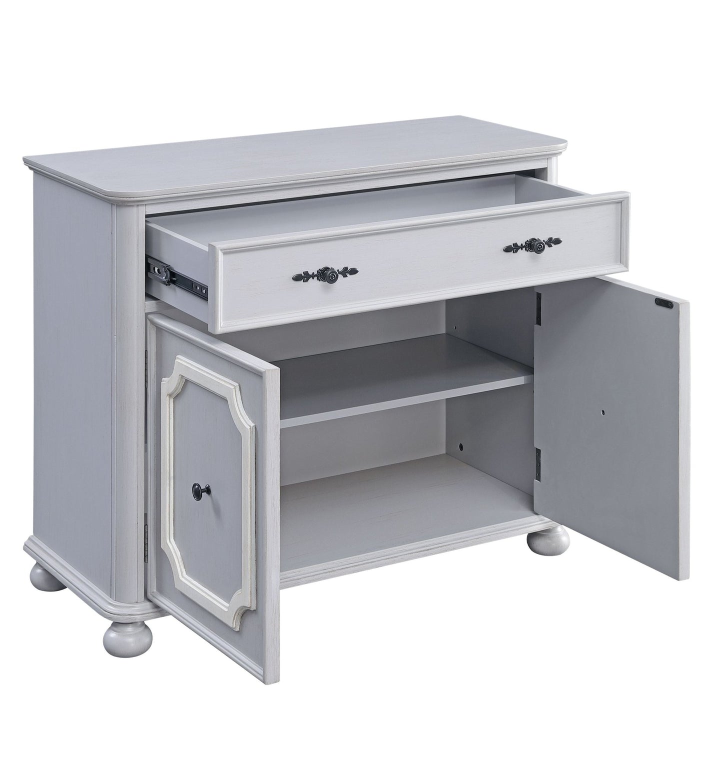 Enyin Gray Finish Cabinet - 1st Choice Furniture Direct