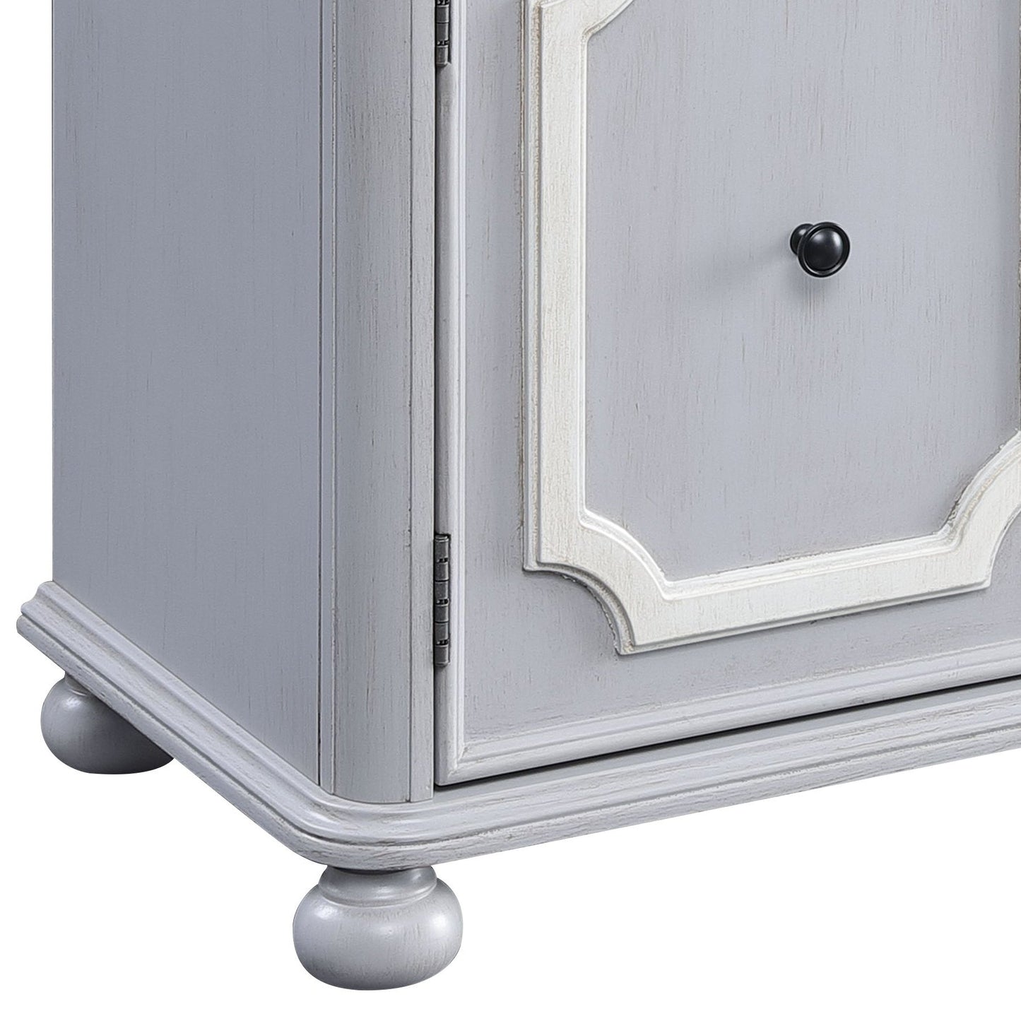 Enyin Gray Finish Cabinet - 1st Choice Furniture Direct