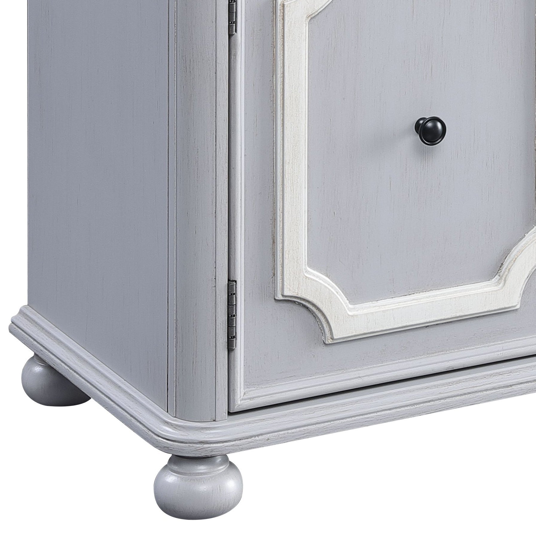 Enyin Gray Finish Cabinet - 1st Choice Furniture Direct