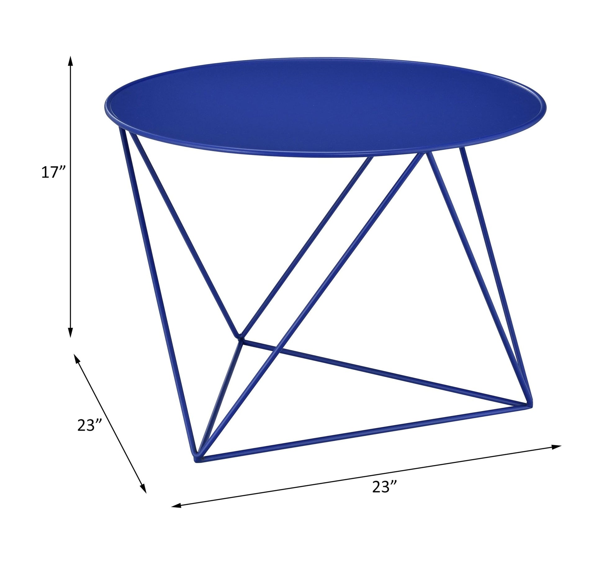 Epidia Blue color Display & Utility Accent Table - 1st Choice Furniture Direct