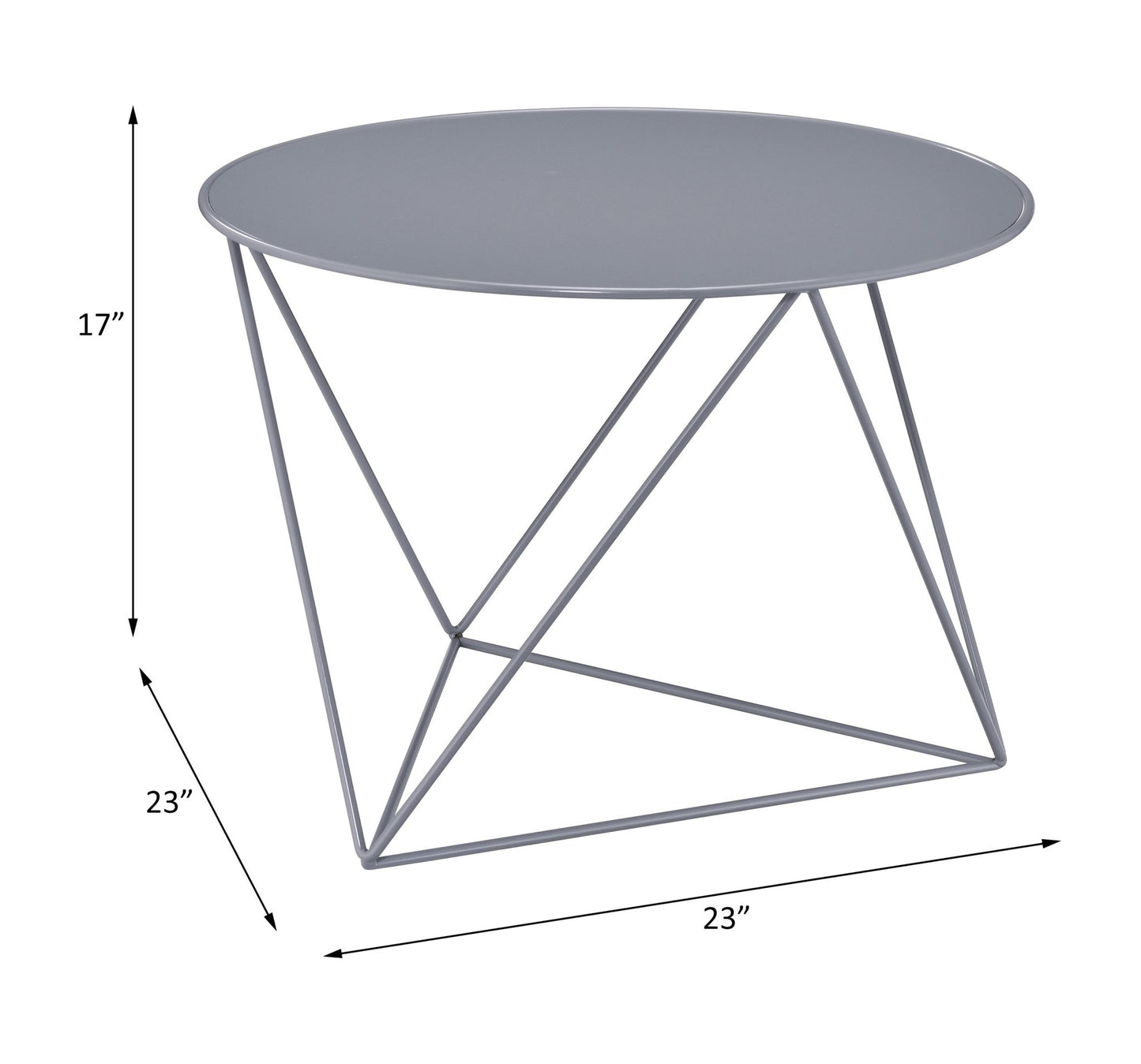 Epidia Gray color Display & Utility Accent Table - 1st Choice Furniture Direct