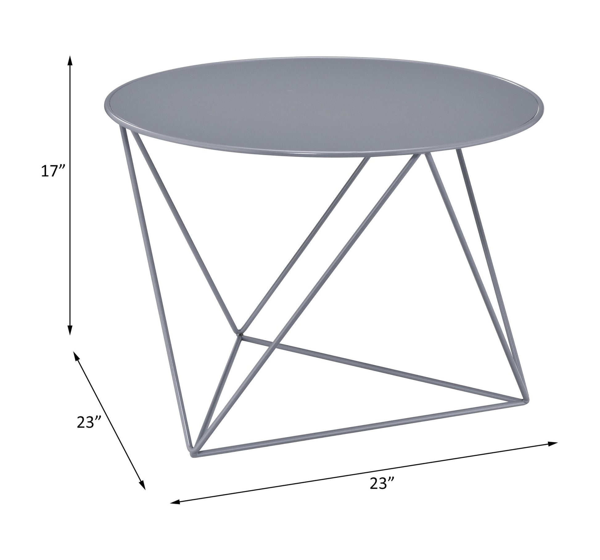 Epidia Gray color Display & Utility Accent Table - 1st Choice Furniture Direct