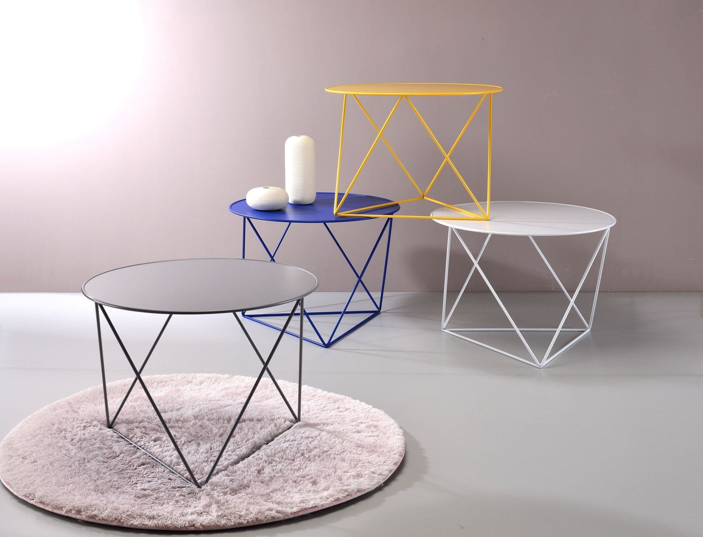 Epidia Gray color Display & Utility Accent Table - 1st Choice Furniture Direct