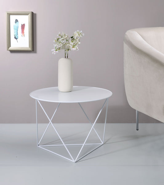 Epidia White color Display & Utility Accent Table - 1st Choice Furniture Direct