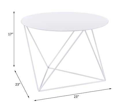 Epidia White color Display & Utility Accent Table - 1st Choice Furniture Direct