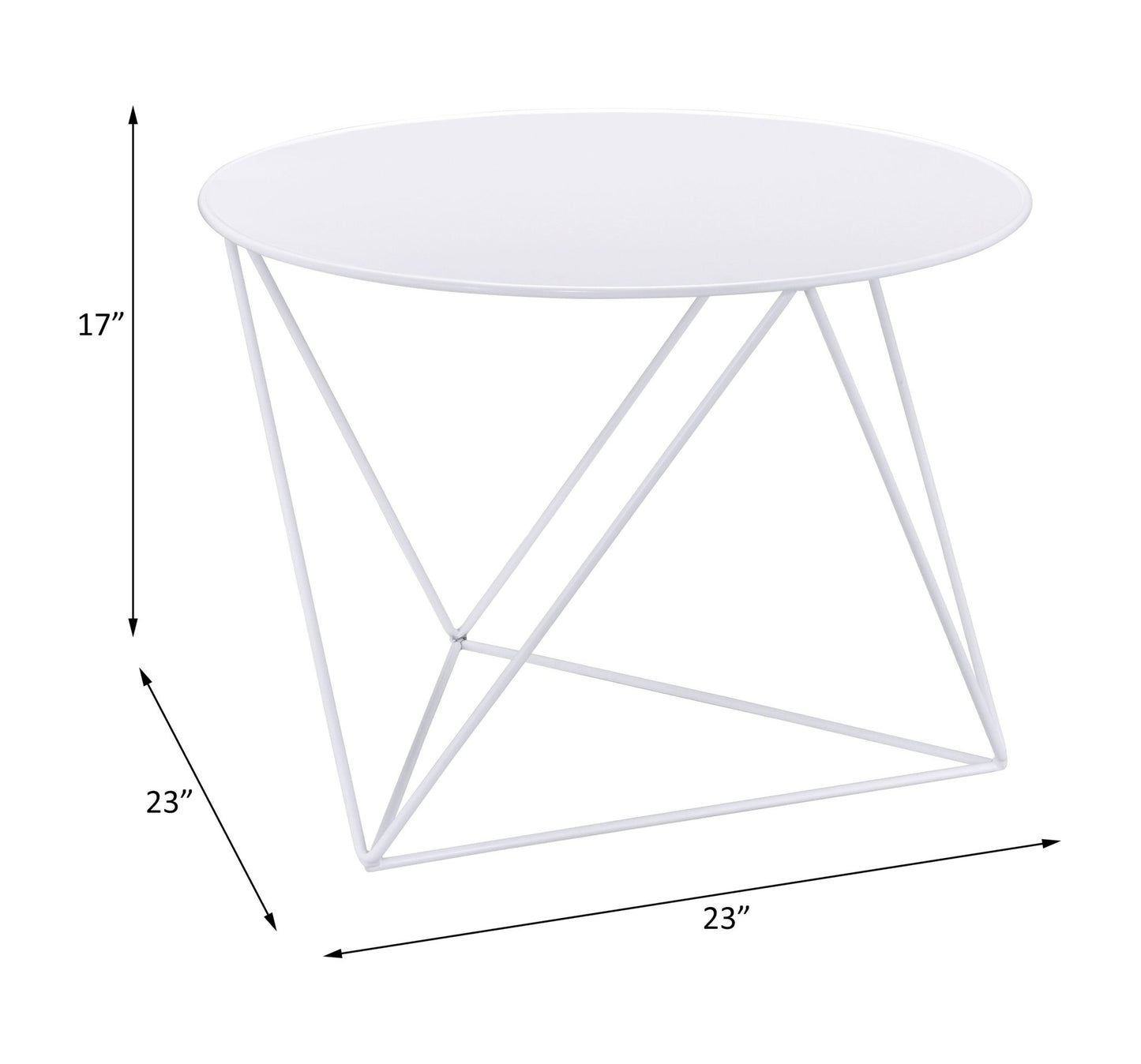 Epidia White color Display & Utility Accent Table - 1st Choice Furniture Direct