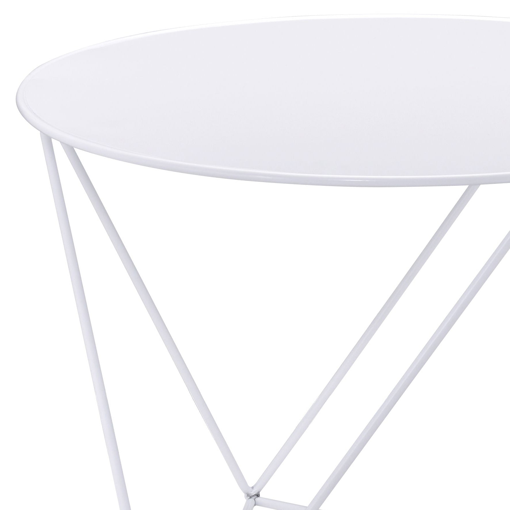 Epidia White color Display & Utility Accent Table - 1st Choice Furniture Direct