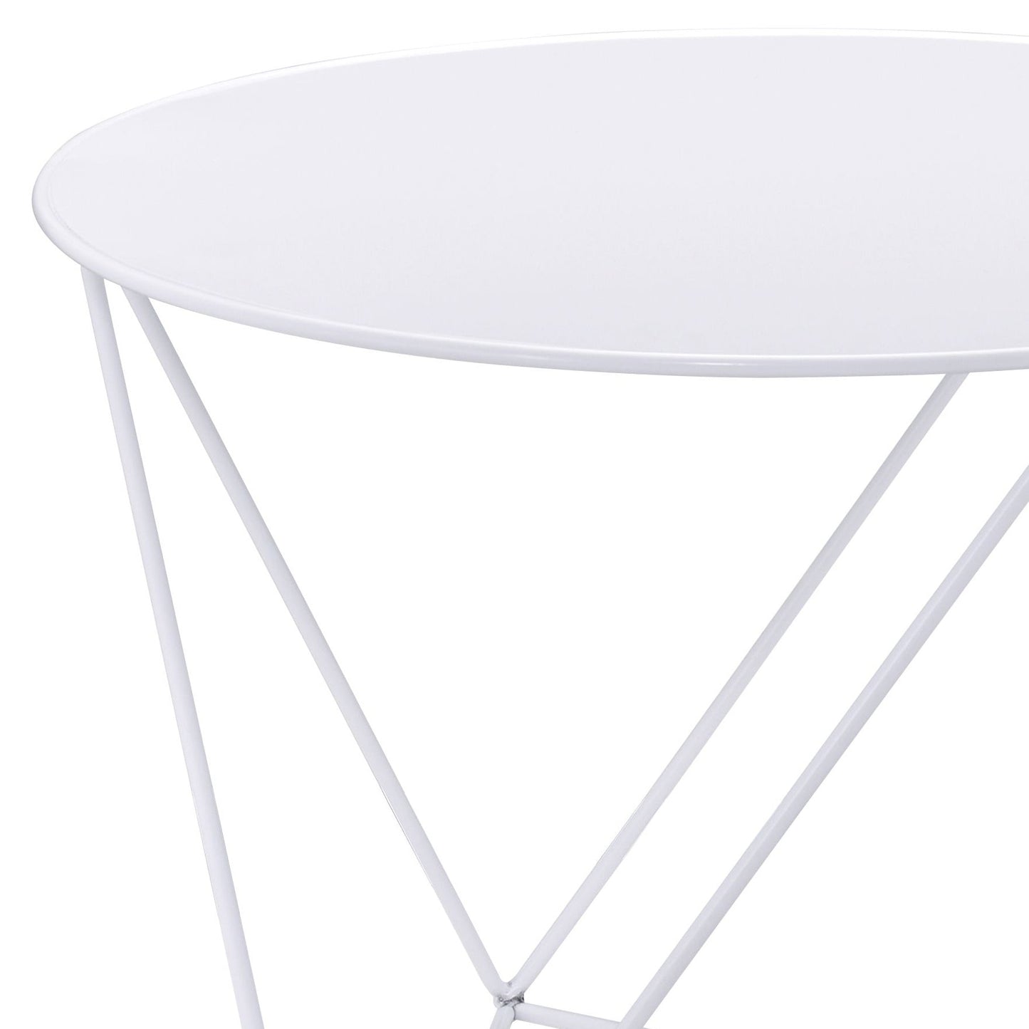 Epidia White color Display & Utility Accent Table - 1st Choice Furniture Direct