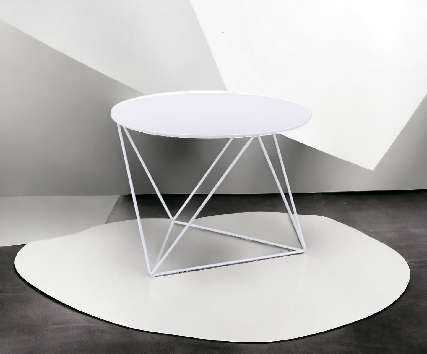 Epidia White color Display & Utility Accent Table - 1st Choice Furniture Direct