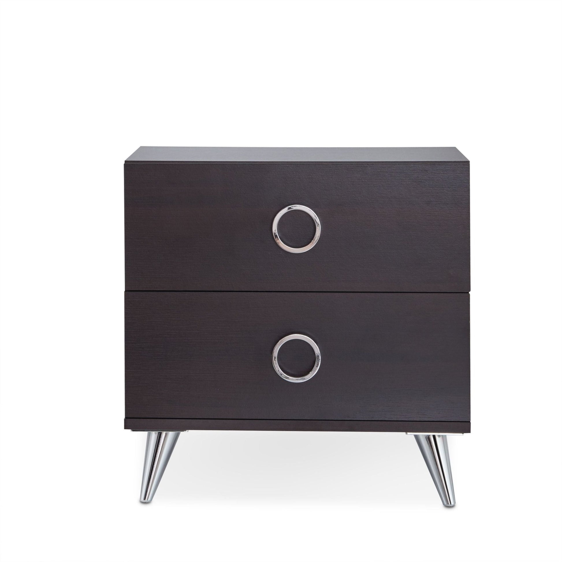 Espresso Accent Table with 2 Storage Drawers - 1st Choice Furniture Direct