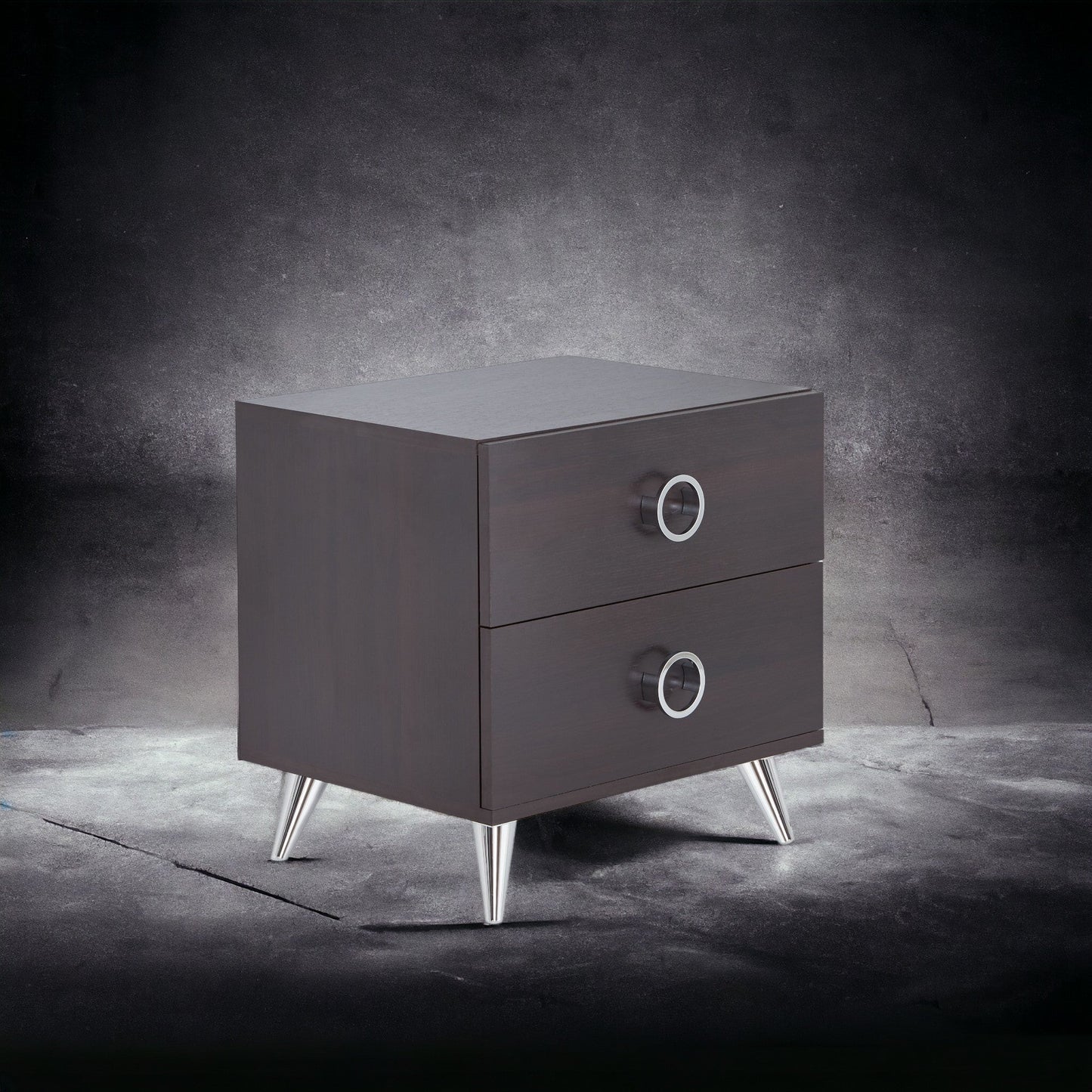 Espresso Accent Table with 2 Storage Drawers - 1st Choice Furniture Direct