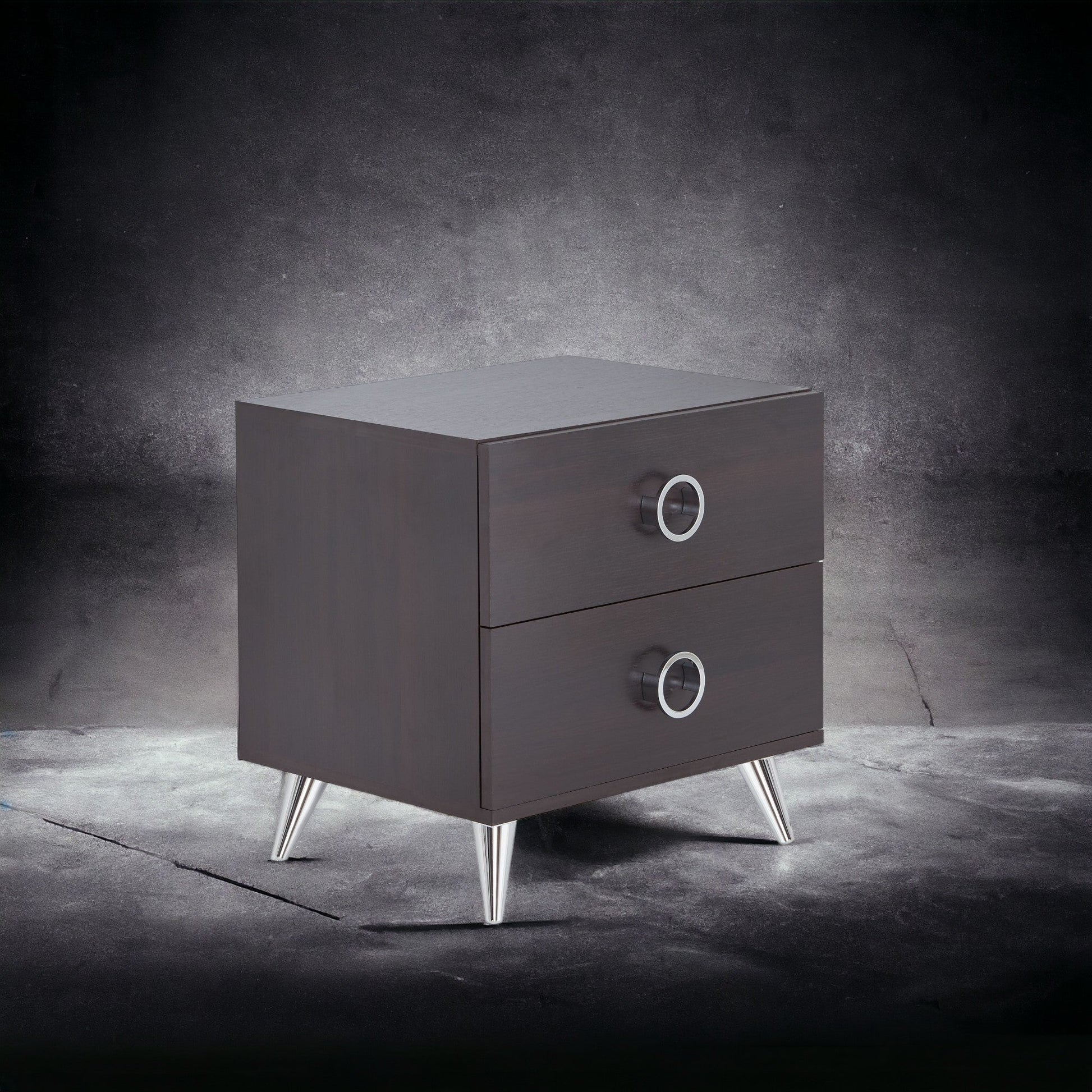 Espresso Accent Table with 2 Storage Drawers - 1st Choice Furniture Direct