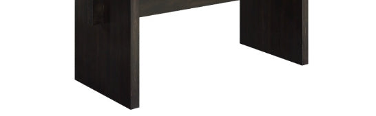 Espresso Dining Table with Gold Accents - 1st Choice Furniture Direct