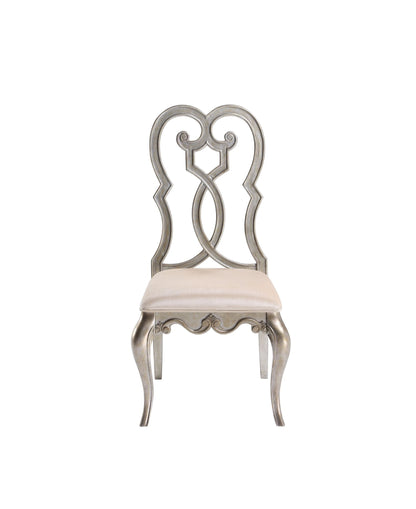 Esteban Antique Champagne Finish Side Chair(Set of 2) - 1st Choice Furniture Direct