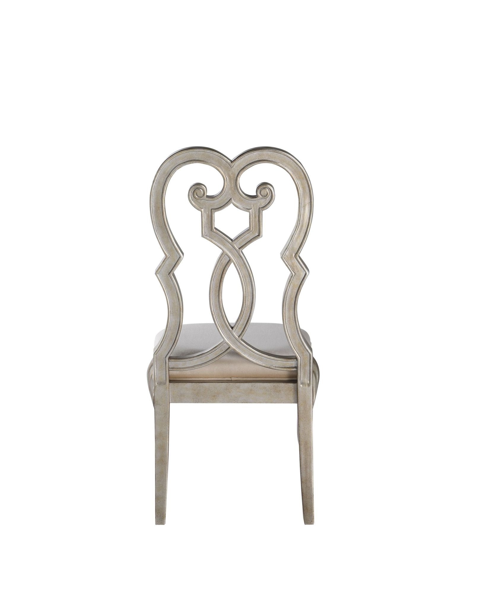 Esteban Antique Champagne Finish Side Chair(Set of 2) - 1st Choice Furniture Direct