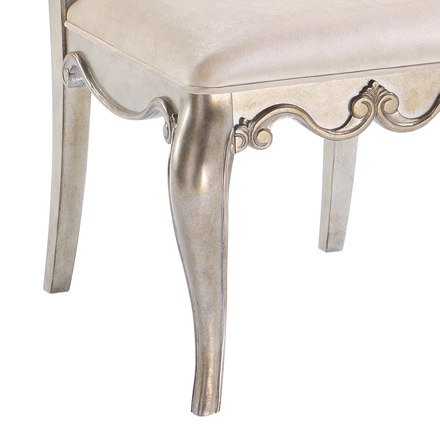 Esteban Antique Champagne Finish Side Chair(Set of 2) - 1st Choice Furniture Direct